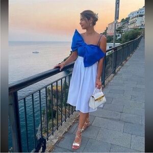 ZARA BOW CROP TOP SMALL